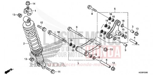 REAR CUSHION CBR300RG de 2016